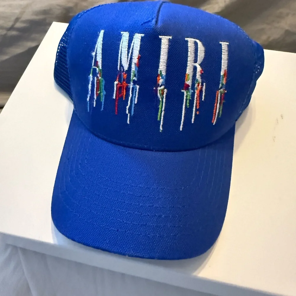 Amiri Blue Trucker hat “Paint drip” logo hat
Excellent condition never worn - Picture 1 of 3